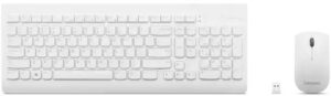 אנגלית/עברית/ ערבית Lenovo 510 Wireless Combo Keyboard & Mouse White 1Y