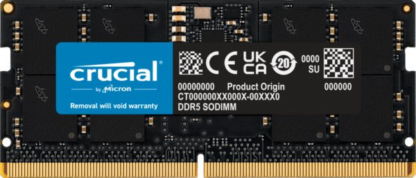 Crucial SODIMM 64GB DDR5 5600Mhz CL46 (16Gbit)