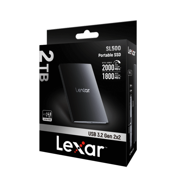 Lexar External Portable SSD SL500 2TB,USB3.2 Gen2*2