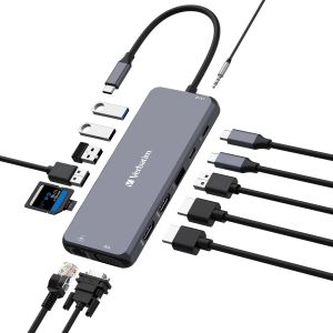 VERBATIM USB-C PRO MULTIPORT HUB 14 PORT C